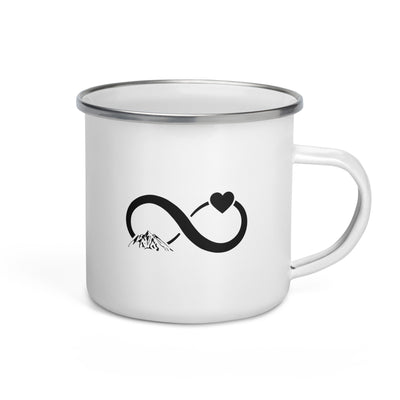 Infinity Heart And Mountain - Emaille Tasse berge Default Title