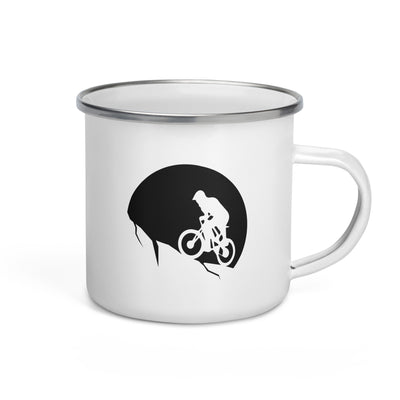 Moon - Cycling - Emaille Tasse fahrrad Default Title