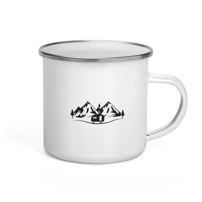 Mountain - Camping Caravan (11) - Emaille Tasse camping Default Title