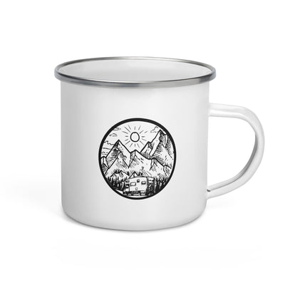 Mountain - Camping Van (12) - Emaille Tasse camping Default Title