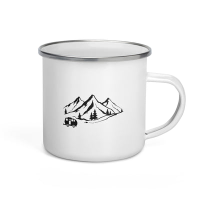 Mountain 1 And Camping - Emaille Tasse camping Default Title
