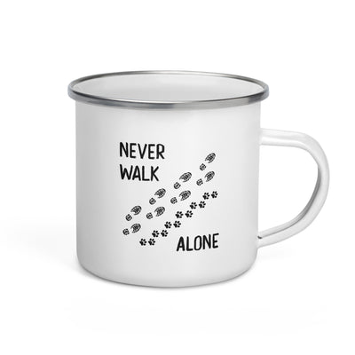 Never Walk Alone - Emaille Tasse wandern Default Title