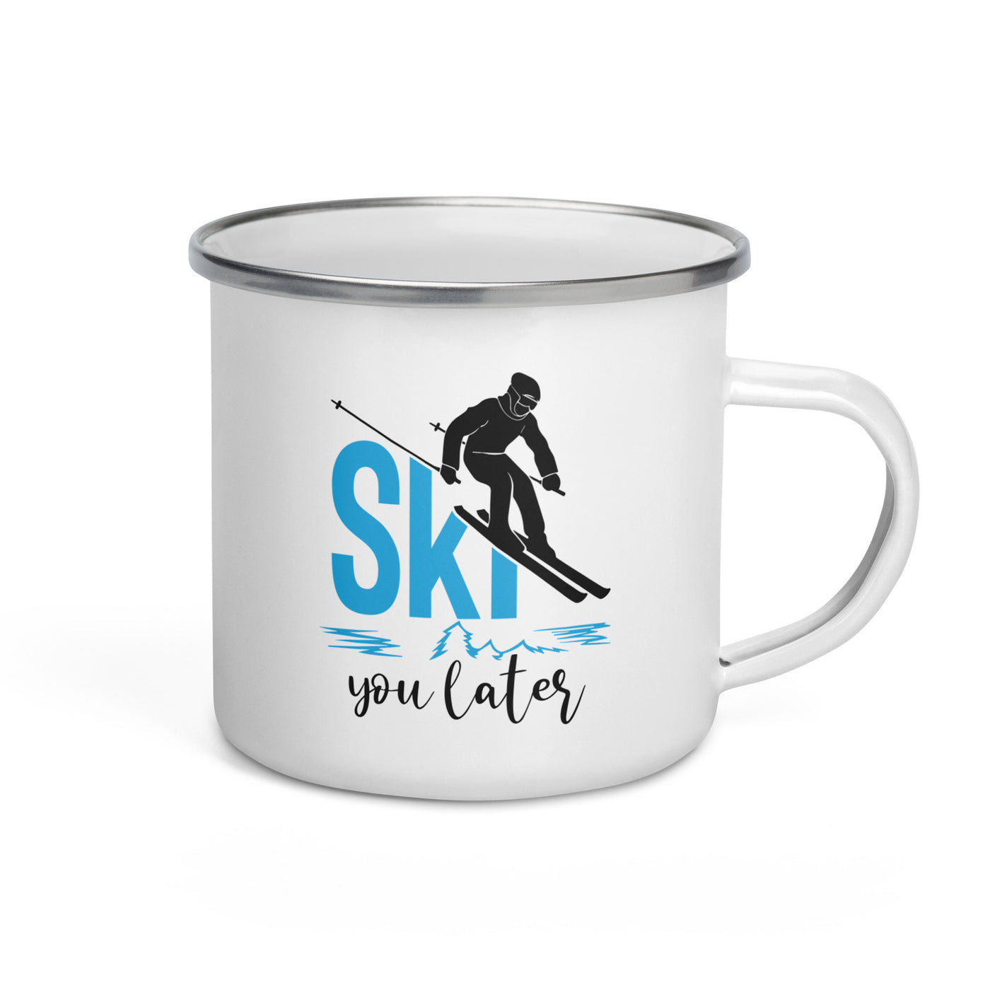 Ski You Later - (S.K) - Emaille Tasse klettern Default Title
