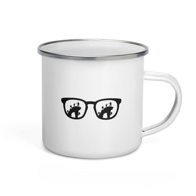 Sunglasses And Climbing - Emaille Tasse klettern Default Title