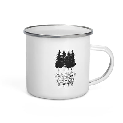 Trees - Emaille Tasse camping Default Title