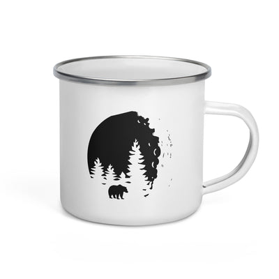 Trees - Bear - Emaille Tasse camping Default Title