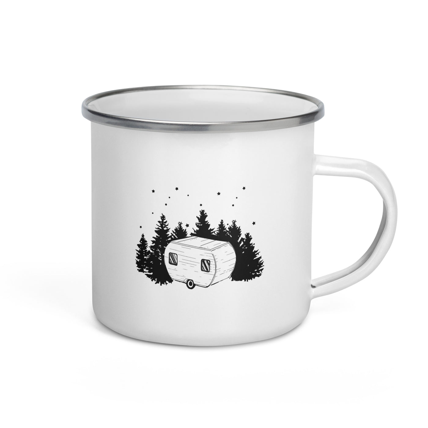 Trees - Camping Caravan - Emaille Tasse camping Default Title