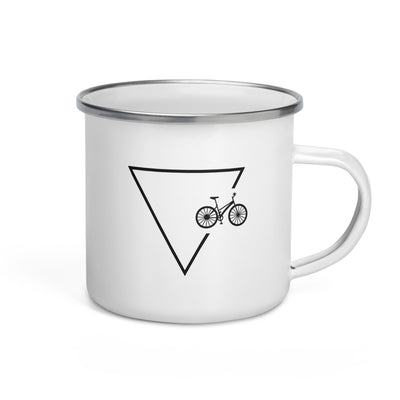 Triangle 1 And Bicycle - Emaille Tasse fahrrad Default Title