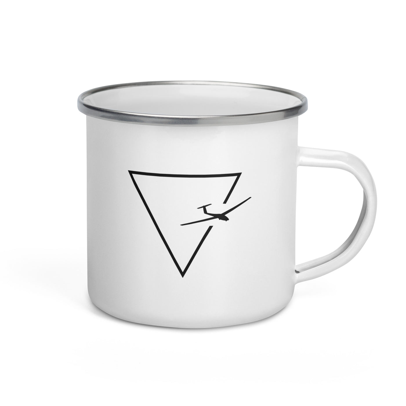 Triangle 1 And Sailplane - Emaille Tasse berge Default Title