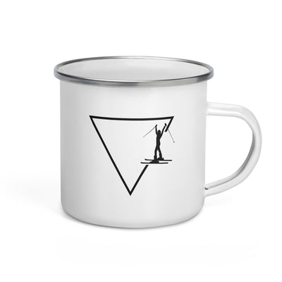 Triangle 1 And Skiing - Emaille Tasse ski Default Title