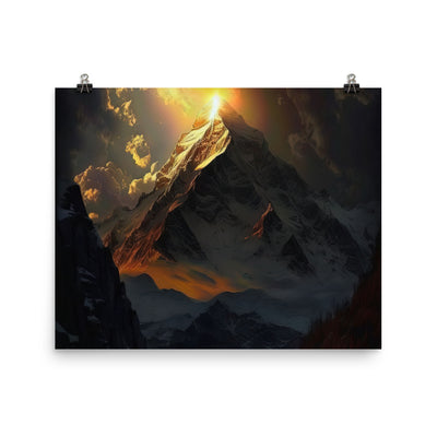 Himalaya Gebirge, Sonnenuntergang - Landschaft - Poster berge xxx 40.6 x 50.8 cm