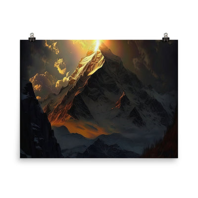Himalaya Gebirge, Sonnenuntergang - Landschaft - Poster berge xxx 45.7 x 61 cm