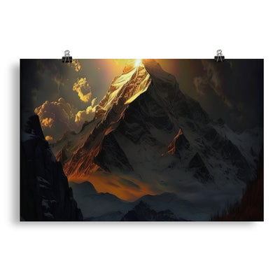Himalaya Gebirge, Sonnenuntergang - Landschaft - Poster berge xxx 50.8 x 76.2 cm