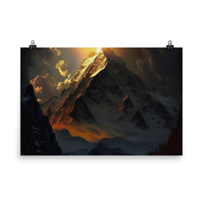 Himalaya Gebirge, Sonnenuntergang - Landschaft - Poster berge xxx 61 x 91.4 cm