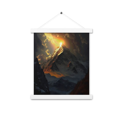 Himalaya Gebirge, Sonnenuntergang - Landschaft - Premium Poster mit Aufhängung berge xxx 27.9 x 35.6 cm