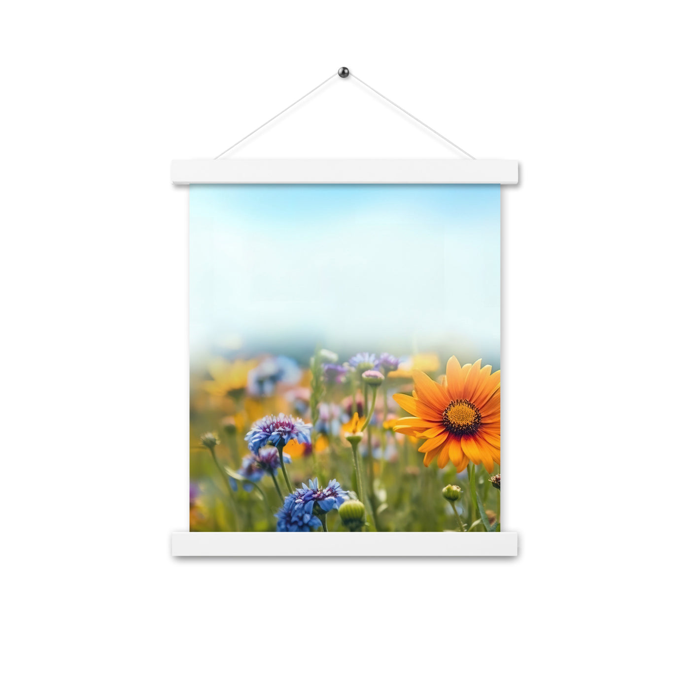 Foto von Blumen im Sonnenschein - Nahaufnahme - Premium Poster mit Aufhängung camping xxx 27.9 x 35.6 cm