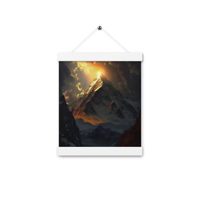 Himalaya Gebirge, Sonnenuntergang - Landschaft - Premium Poster mit Aufhängung berge xxx 20.3 x 25.4 cm