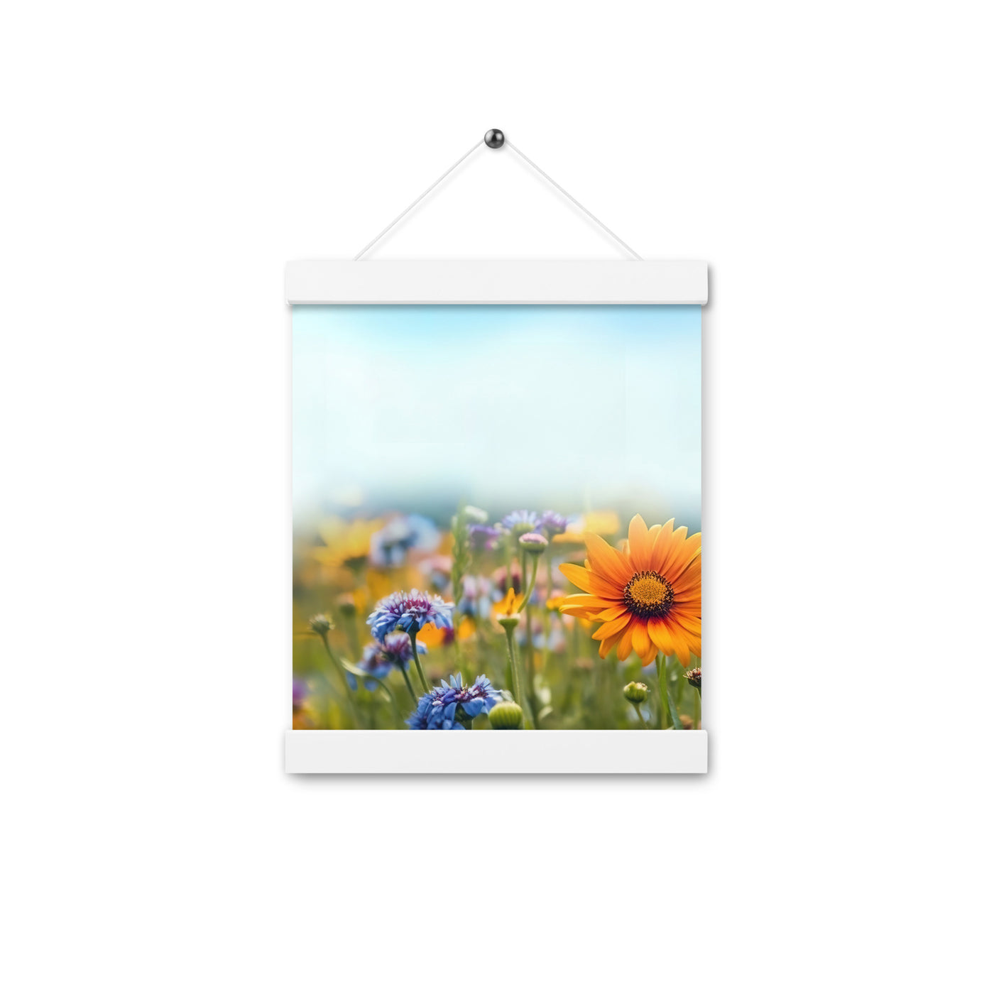 Foto von Blumen im Sonnenschein - Nahaufnahme - Premium Poster mit Aufhängung camping xxx 20.3 x 25.4 cm