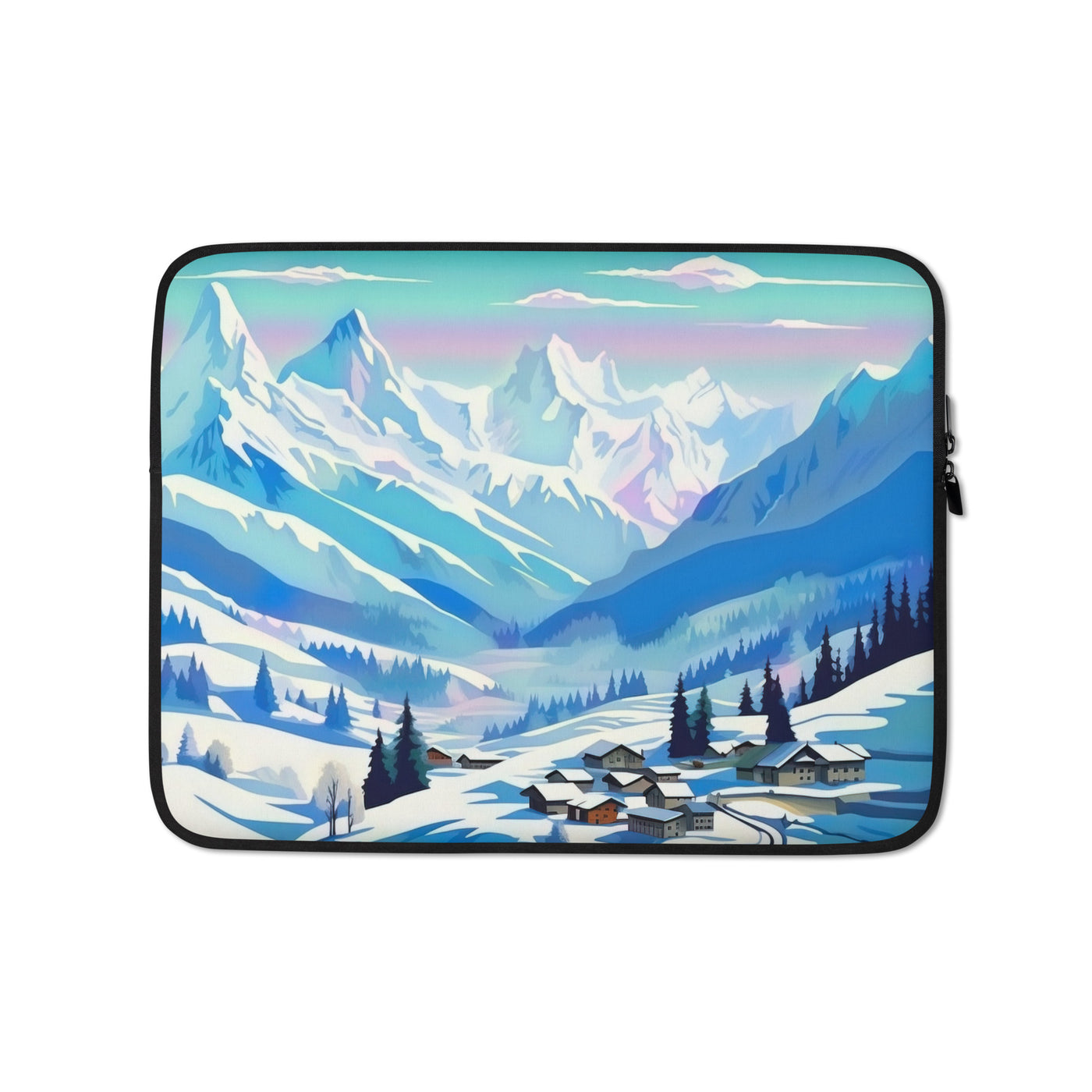 Berge und Schnee - Landschaft - Laptophülle ski xxx 13″