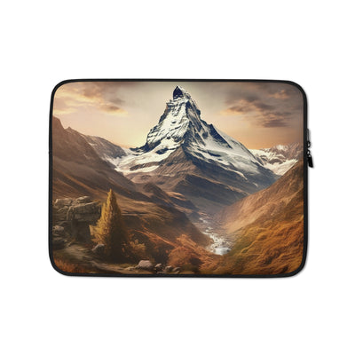 Matterhorn - Epische Malerei - Landschaft - Laptophülle berge xxx 13″