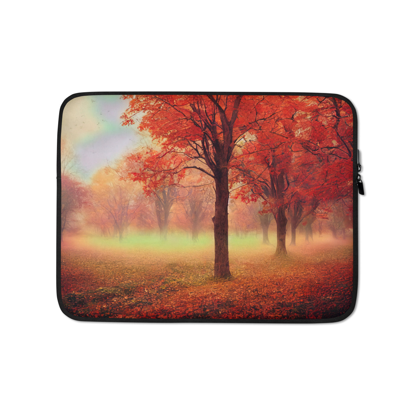 Wald im Herbst - Rote Herbstblätter - Laptophülle camping xxx 13″