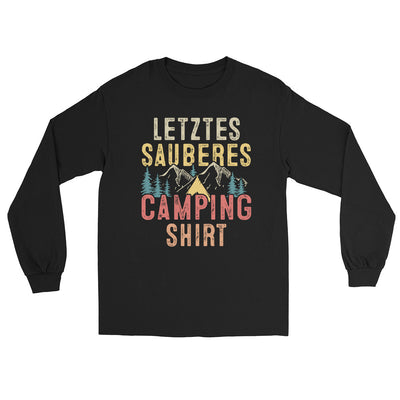 Letztes Sauberes Camping Shirt - Herren Longsleeve camping xxx yyy zzz Black