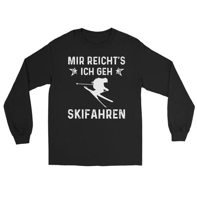 Mir Reicht's Ich Gen Skifahren - Herren Longsleeve klettern ski xxx yyy zzz Black