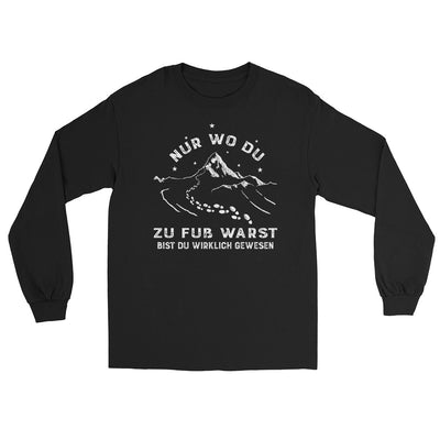 Nur_wo_du_zu_fuss_warst_-_(B.W)_(2) - Men's Long Sleeve Shirt | Gildan 2400 xxx yyy zzz Black
