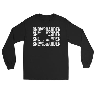 Snowboarden - Herren Longsleeve snowboarden xxx yyy zzz Black