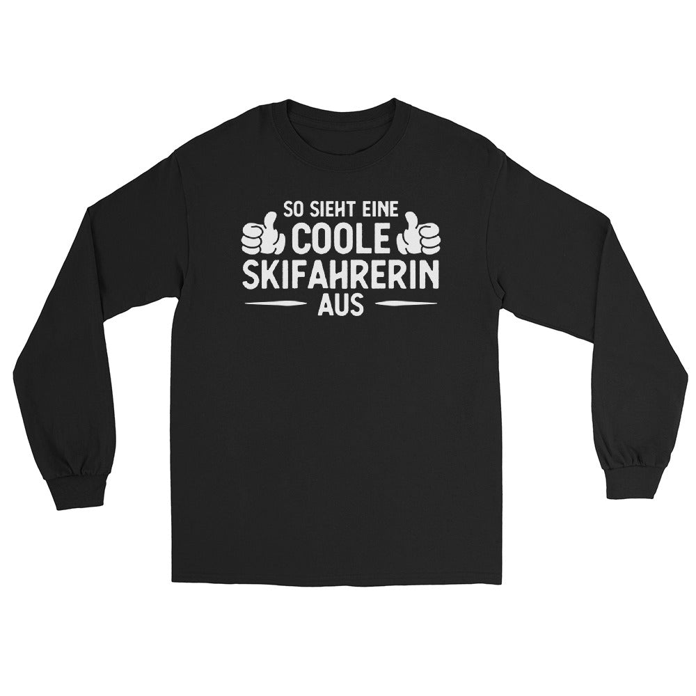 So Sieht Eine Coole Skifahrerin Aus - Herren Longsleeve klettern ski xxx yyy zzz Black