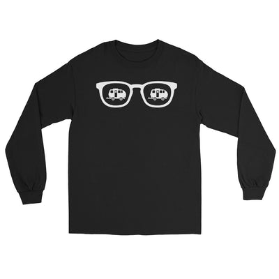 Sonnenbrille und Camping 2 - Herren Longsleeve camping xxx yyy zzz Black