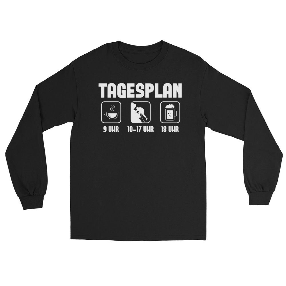 Tagesplan - (K) - Herren Longsleeve klettern xxx yyy zzz Black