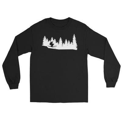 Bäume - Skifahren - Herren Longsleeve klettern ski xxx yyy zzz Black