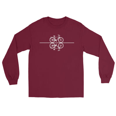 Gerade Linie - Radfahren - Herren Longsleeve fahrrad xxx yyy zzz Maroon