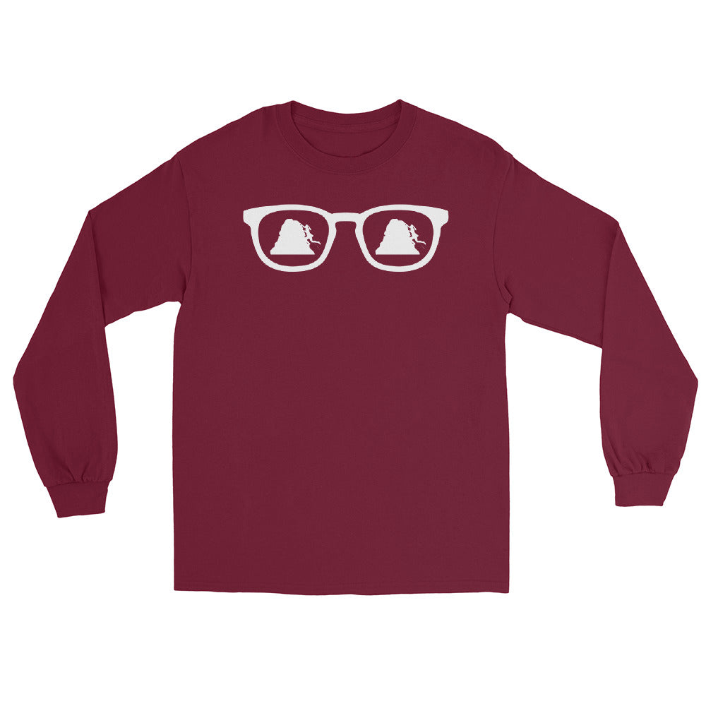 Sonnenbrille und Klettern 1 - Herren Longsleeve klettern xxx yyy zzz Maroon