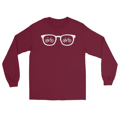 Sonnenbrille und Radfahren - Herren Longsleeve fahrrad xxx yyy zzz Maroon