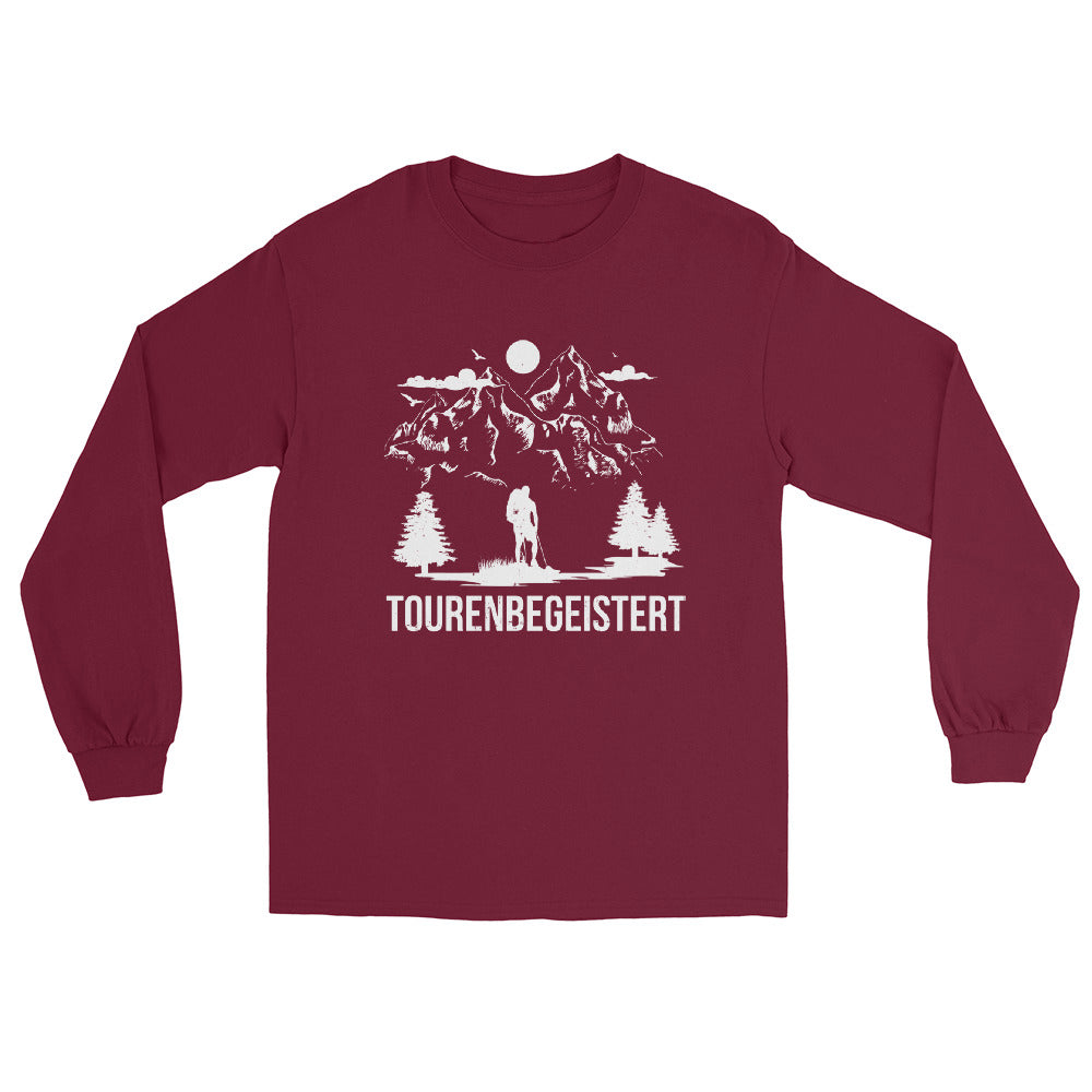 Tourenbegeisterung - Herren Longsleeve wandern xxx yyy zzz Maroon