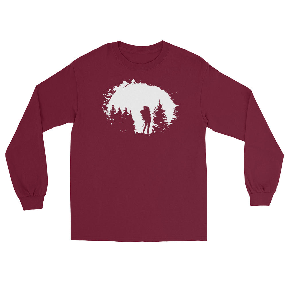 Bäume - Wandern - Herren Longsleeve wandern xxx yyy zzz Maroon