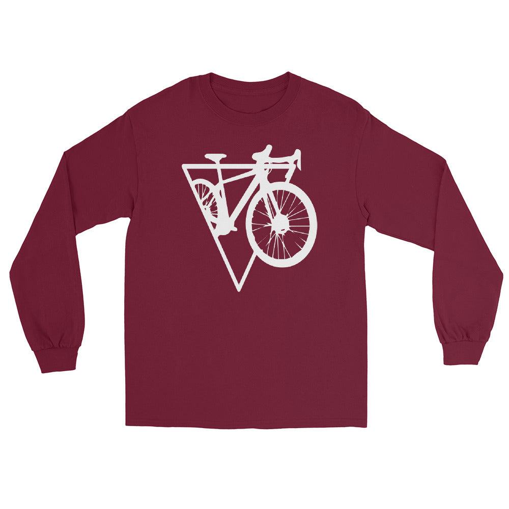 Dreieck - Radfahren - Herren Longsleeve fahrrad xxx yyy zzz Maroon