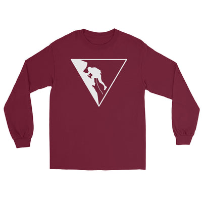 Dreieck und Klettern - Herren Longsleeve klettern xxx yyy zzz Maroon