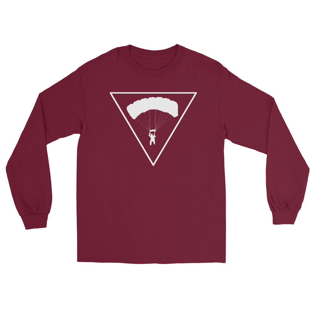 Dreieck und Paragleiten - Herren Longsleeve berge xxx yyy zzz Maroon