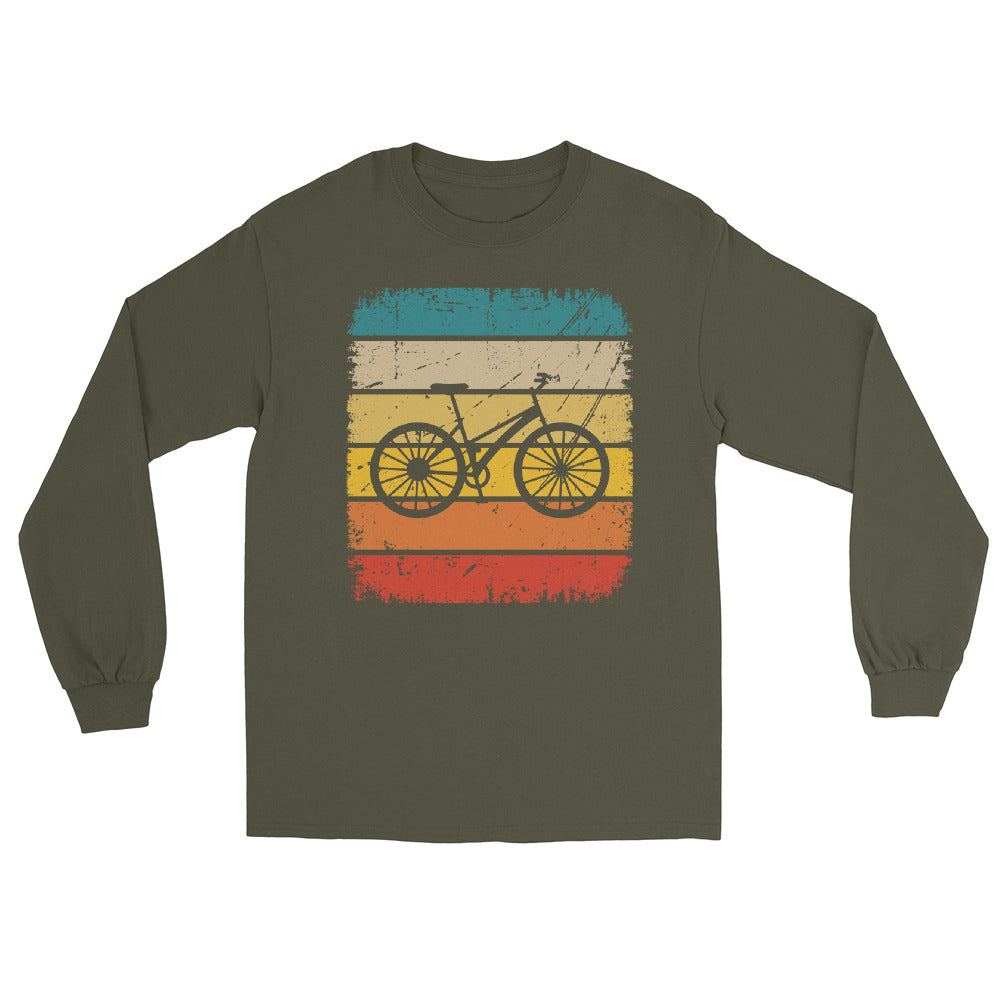 Vintage Square and Cycling - Herren Longsleeve fahrrad Military Green