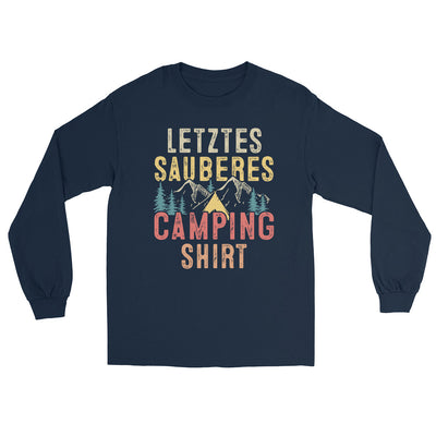 Letztes Sauberes Camping Shirt - Herren Longsleeve camping xxx yyy zzz Navy