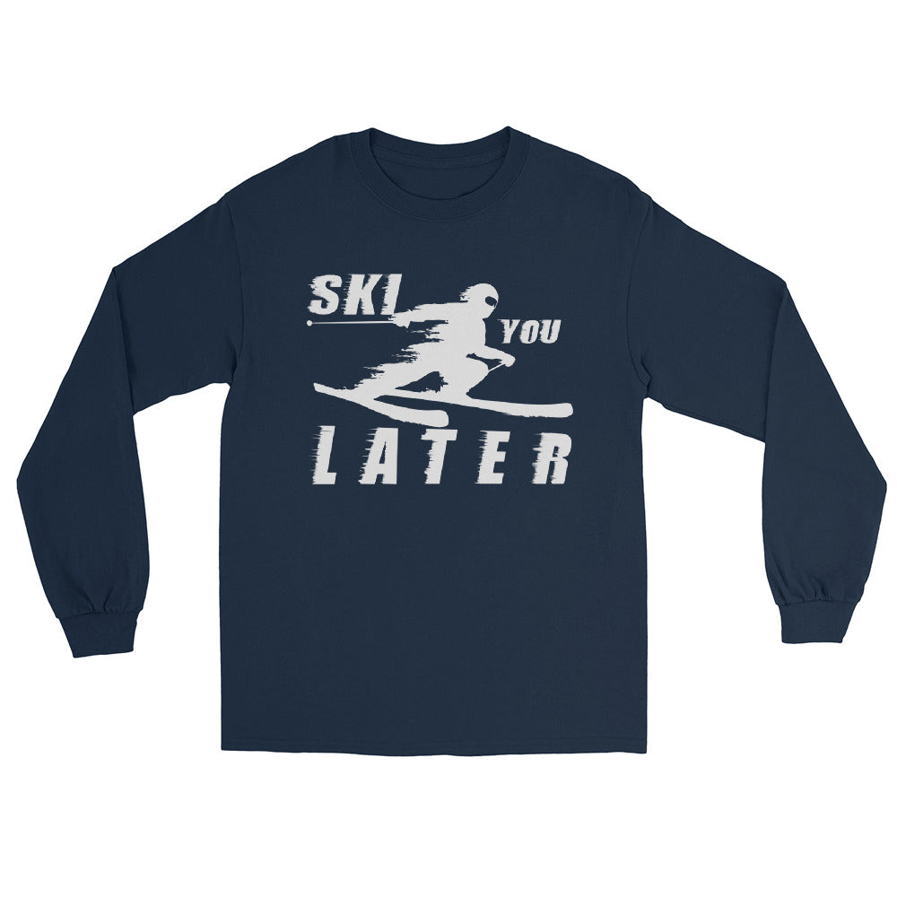 Ski you Later - Herren Longsleeve klettern ski xxx yyy zzz Navy