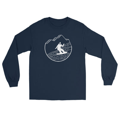 Snowboarding - (15) - Herren Longsleeve snowboarden xxx yyy zzz Navy