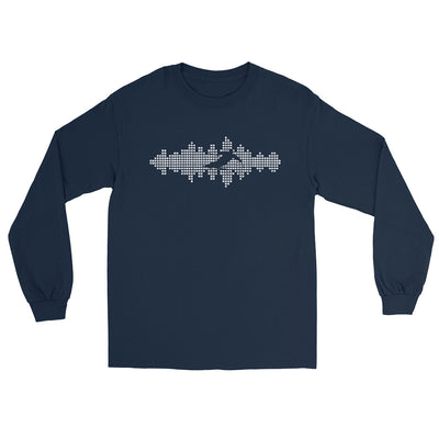 Schallwellen - Skifahren - Herren Longsleeve klettern ski xxx yyy zzz Navy