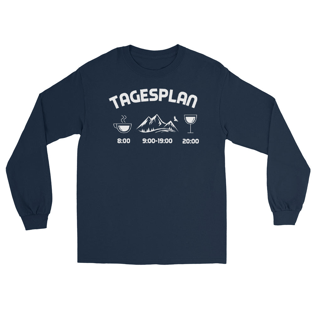 Tagesplan - Herren Longsleeve berge xxx yyy zzz Navy