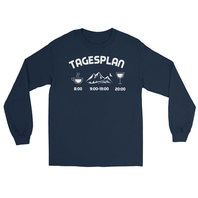 Tagesplan - - Herren Longsleeve berge xxx yyy zzz Navy