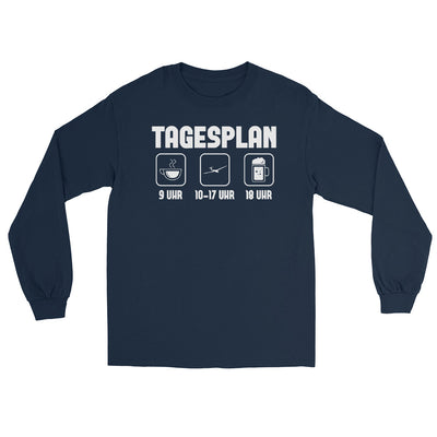 Tagesplan - - Herren Longsleeve berge xxx yyy zzz Navy