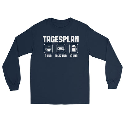 Tagesplan - Herren Longsleeve camping xxx yyy zzz Navy